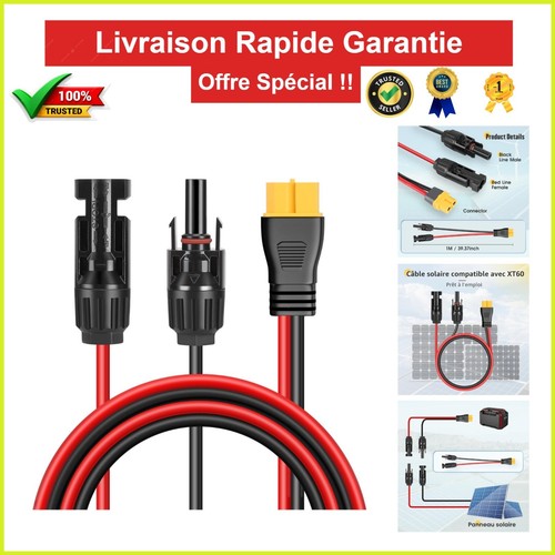 Câble adaptateur xt60 solaire - adaptateur,