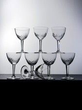 Service de 8 verres à vin en cristal Val Saint Lambert – Modèle Ouchy