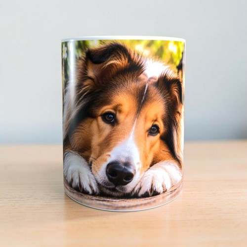Mug chien colley animaux - chien, colley,