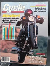 CYCLE MAGAZINE MAY 85 Kaw GSXR 750 Suz LT250RF Quad Hon CB400F Quick ETs 1970-84