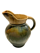 pichet cruche pot à lait ancien en grès à coulures Denbac ?