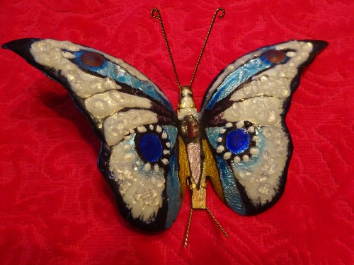 Emaux limoges papillon - emaux,