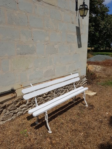 Banc jardin ancien avec - banc, de
