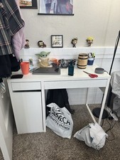 Ikea table with movable chair