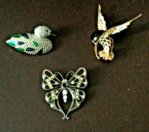 Lot trois broches - broches, -métal