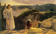 Reproduction, grand format,  "Cape Ann",  Leon Kroll,  1932    /    20x30 cm