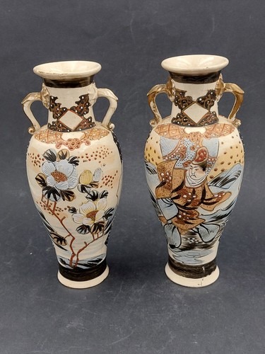 Vases paire faïence de - vases,