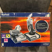 Saitek X52 Flight Control System USB stick and throttle set PS28 PC