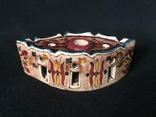 SAFI MAROC Ancien ENCRIER PORTE-PLUME en Poterie Orientale