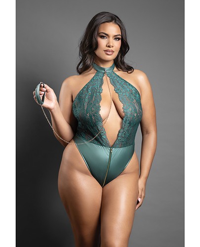 Plus size teddy bodysuit - bodysuit,