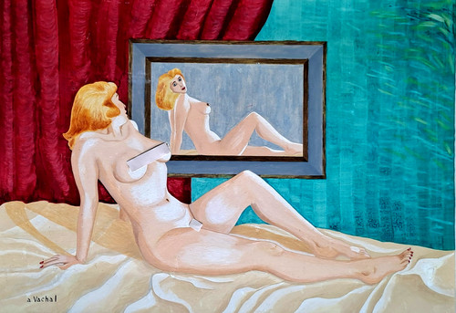 Tableau acrylique papier art - tableau,