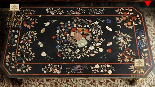 Table basse marbre noire - en,