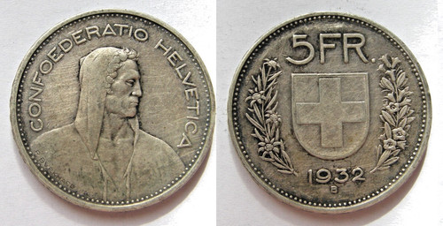 Suisse pièce francs - -,