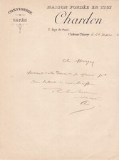 CHATEAU THIERRY CHARDON CAFE CONFISERIE POIVRES ANNEE 1896
