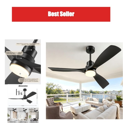 Ventilateur plafond 132 - ventilateur, cm