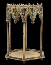 1830 LITHOPHANIC BRONZE NIGHTLIGHT / magic lantern