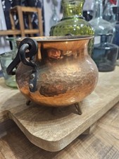 Small Hammered Copper Cauldron