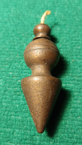 Ancien fil plomb - ancien, laiton