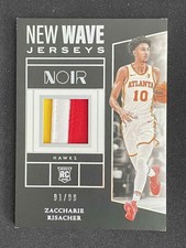 Zaccharie Risacher 2024-25 Panini Noir RC New Wave Jerseys 91/99 #NWJ-ZAC