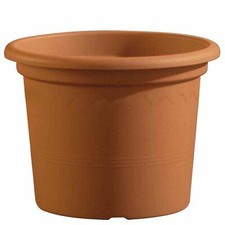 Seau Geo Ø45cm Terre Cuite Bac à Fleurs Pots de Terrasse Balcon Jardin