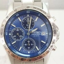 Montre Homme SEIKO SBTQ071 Selection Chronograph Quartz Silver Blue