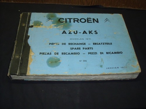 Citroen 2cv azu aks catalogue - 2cv,