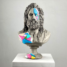 Sculpture pop art Zeus faite