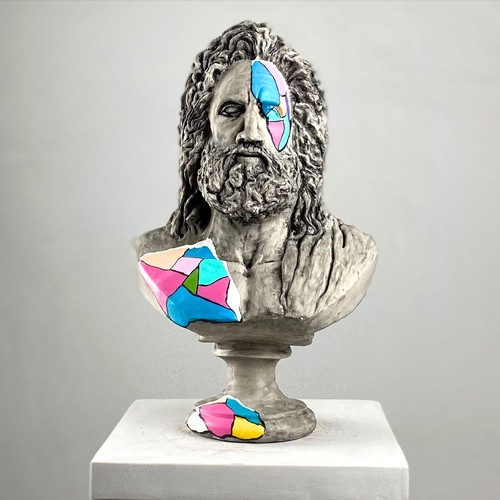 Sculpture pop art - , zeus