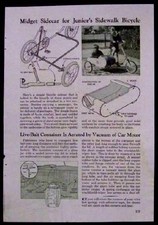 Bike Bicycle Sidecar removable 1942 vintage Design INFO How-To PLANS