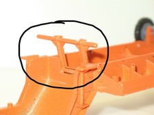 SOLIDO original METAL ORANGE stand for trailer berliet T12 tank holder (R510)