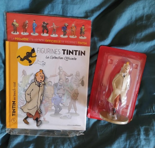 Figurine tintin trench - figurine,