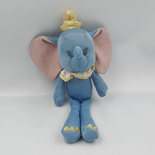 Doudou éléphant dumbo bleu - doudou,