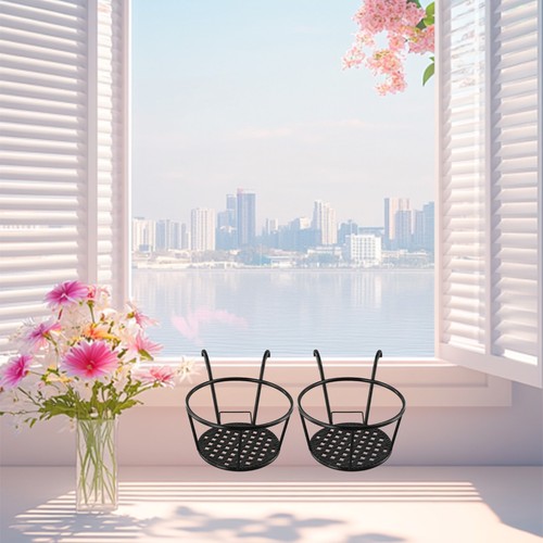 Porte pot fleurs fer - de,
