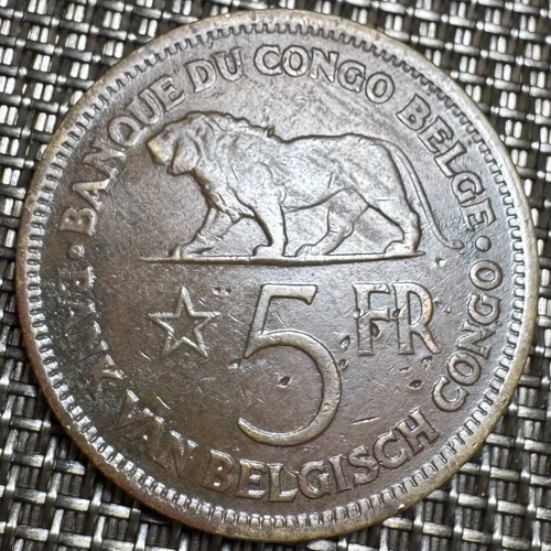 Piece francs congo - de, belge