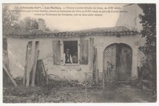 Old postcard 17 Les Mathes - Braun No. 446 - House with armored door of nails, from the 16th century