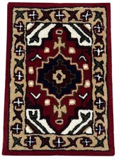 Tapis En Laine 40x60 Rouge