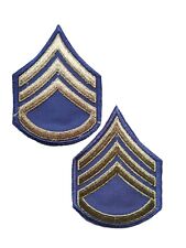US Army Staff Sergeant Twill Handle Grades Pair Blue WW2 ORIGINAL