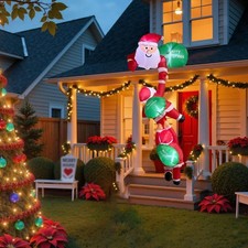 Père Noël gonflable amusant