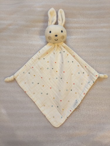 Doudou plat lange lapin - lapin, blanc