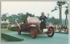 1925 Bugatti Type 23 Profile Boattail Touring Auto Classic Car Postcard