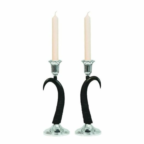 Couple bougeoirs avec vraie