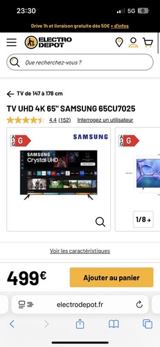 Samsung pouces uhd 4k - 65,
