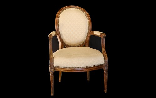 Fauteuil médaillon louis xvi - fauteuil,