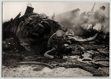 Photographie argentique 1961 Conflit de Bizerte Tunisie avion