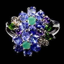 925 Bague en Argent Ovale