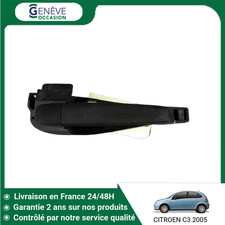 🇫🇷 POIGNEE EXTERIEURE PORTE ARRIERE DROIT CITROEN C3 PH2 2005-2010 ➤9101W4 ♻️
