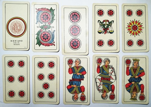 Jeu cartes italie modiano - cartes,