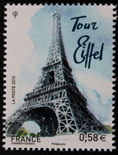 Timbre france tour eiffel - timbre,