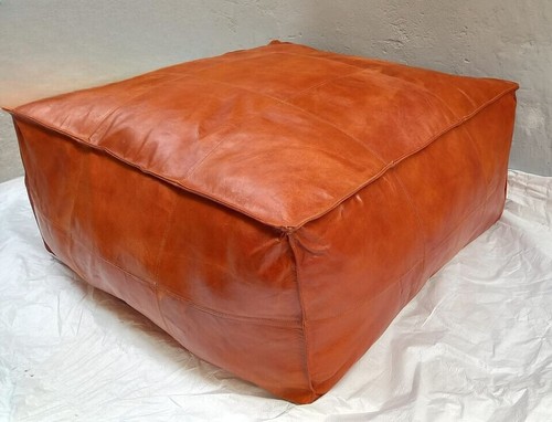 Pouf marocain cuir de - en,