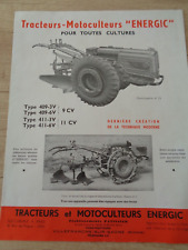 CATALOGUE, ADVERTISING, BROCHURE - ENERGIC TILLERS - AGRICULTURAL